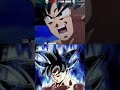 Goku ultra instinct against Goku black #shorts #goku #aura