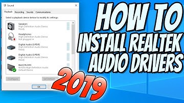 How To Install Realtek HD Audio Drivers In Windows 10 Tutorial