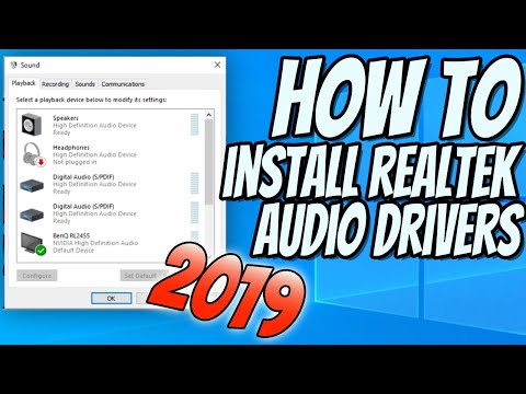 How To Install Realtek HD Audio Drivers In Windows 10 Tutorial