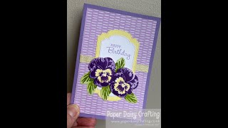 Easter and Birthday cards using the Pansy Patch stamp set