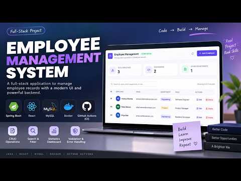 Employee Management System | Spring Boot + React + MySQL + Docker + GitHub Actions