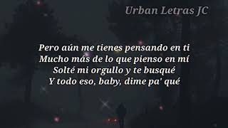 Pensando En Ti : Jay Wheeler ( Urban Letras JC)