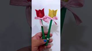 tulipa na caneta #diy #lifehacks #artesanato