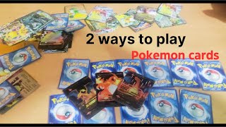 how to play Pokemon cards in Hindi ( 2 ways to play )