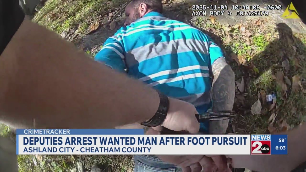 Deputies arrest wanted man after foot pursuit in Cheatham County, TN ...