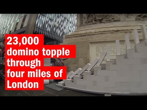 23,000 domino topple through four miles of London | Time Out London