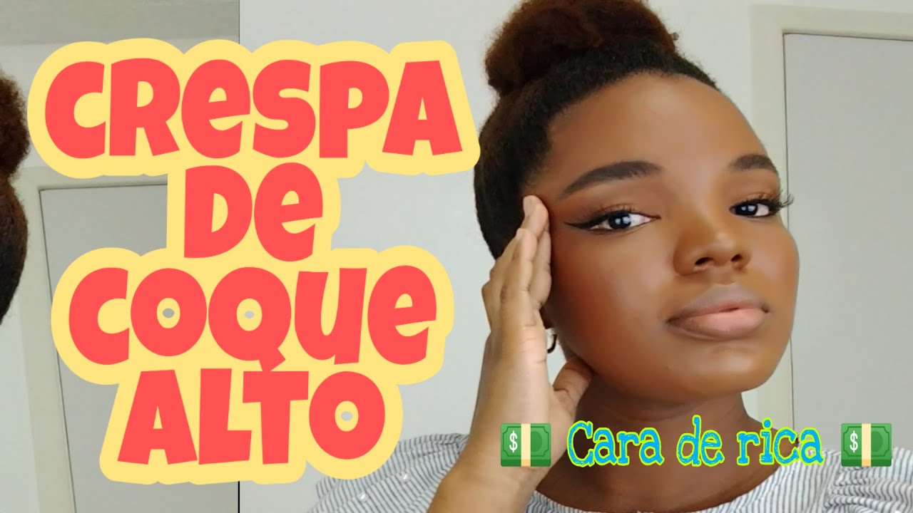 ✨ Coque alto em cabelo Crespo * É possível* ✨| Maju Sulivan