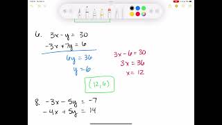 Algebra 1 7.3 Solve Linear Systems by Adding and Subtracting