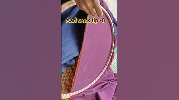 💁how to extra cloth attached in aari work tip no-8💥 #beginners #aariembroidery #priyavickycreators