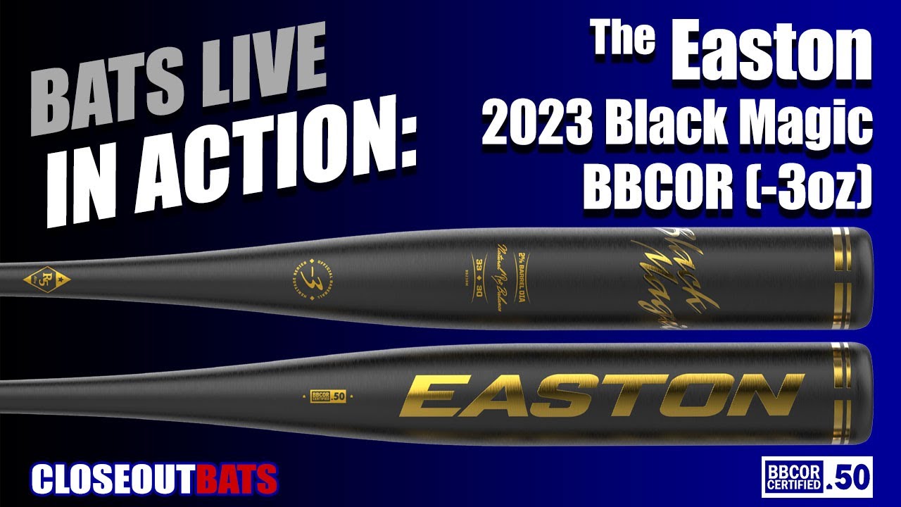 HITTING Easton BB23BM Black Magic BBCOR 3oz 2023 - YouTube