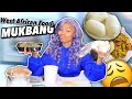 FUFU, EGUSI SOUP, PEPPER SOUP AND JOLLOF RICE MUKBANG (First Time)