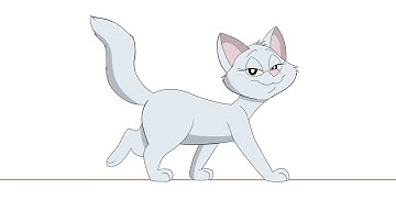 Animated Cat Walk Cycle