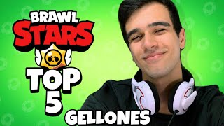 REAÇÕES DO @gellones  AO GANHAR BRAWLER NOVO. ( TOP 5 PARTE 5! ) | BRAWL STARS