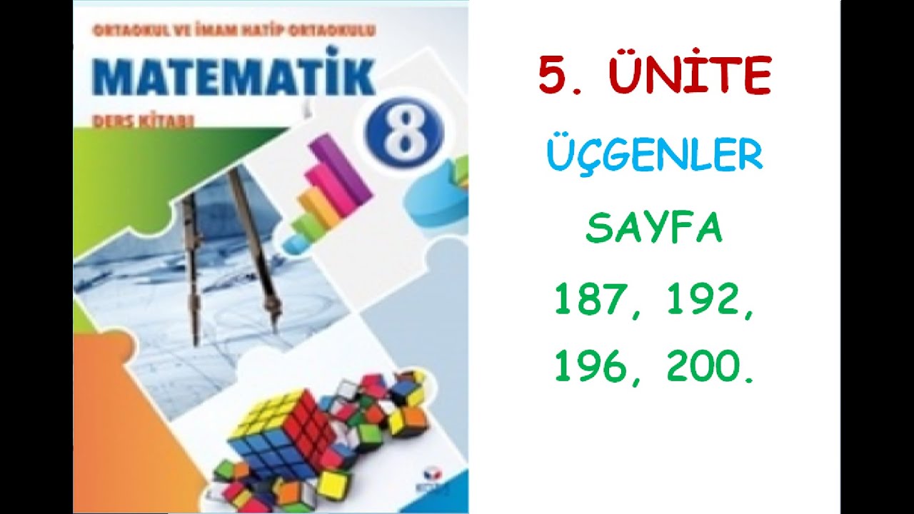 8. SINIF MATEMATİK DERS KİTABI KOZA YAYINLARI 5. ÜNİTE ÜÇGENLER