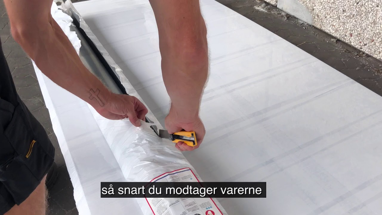 Opbevaring af Plastmo Tagrender og plader