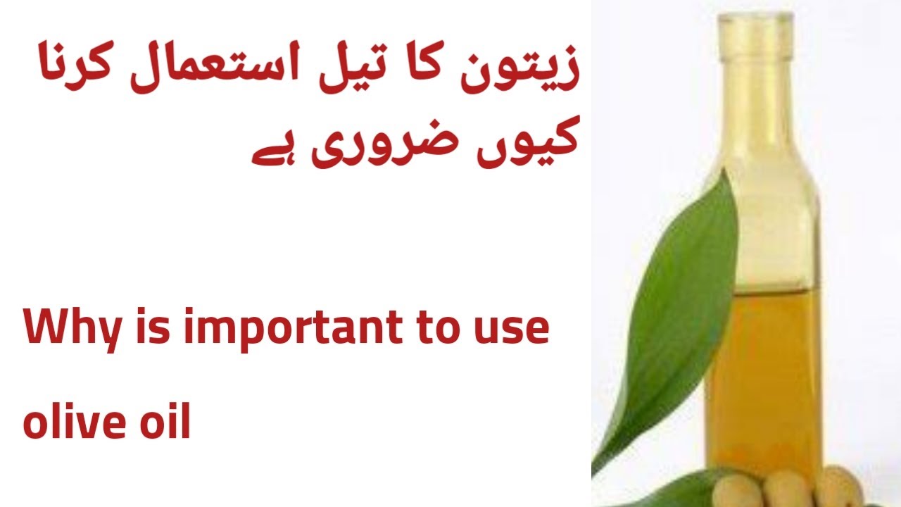 zaitoon ka tail istimal karna q zaroori hy]why is important to use ...