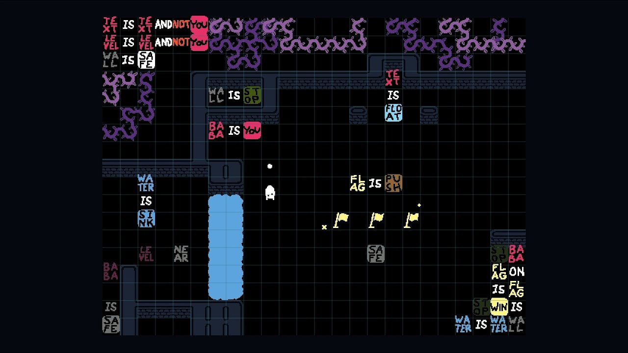 Baba is You - Safety Vest - Alternative solution (New Adventures, Land Of Oddities, Level 5)