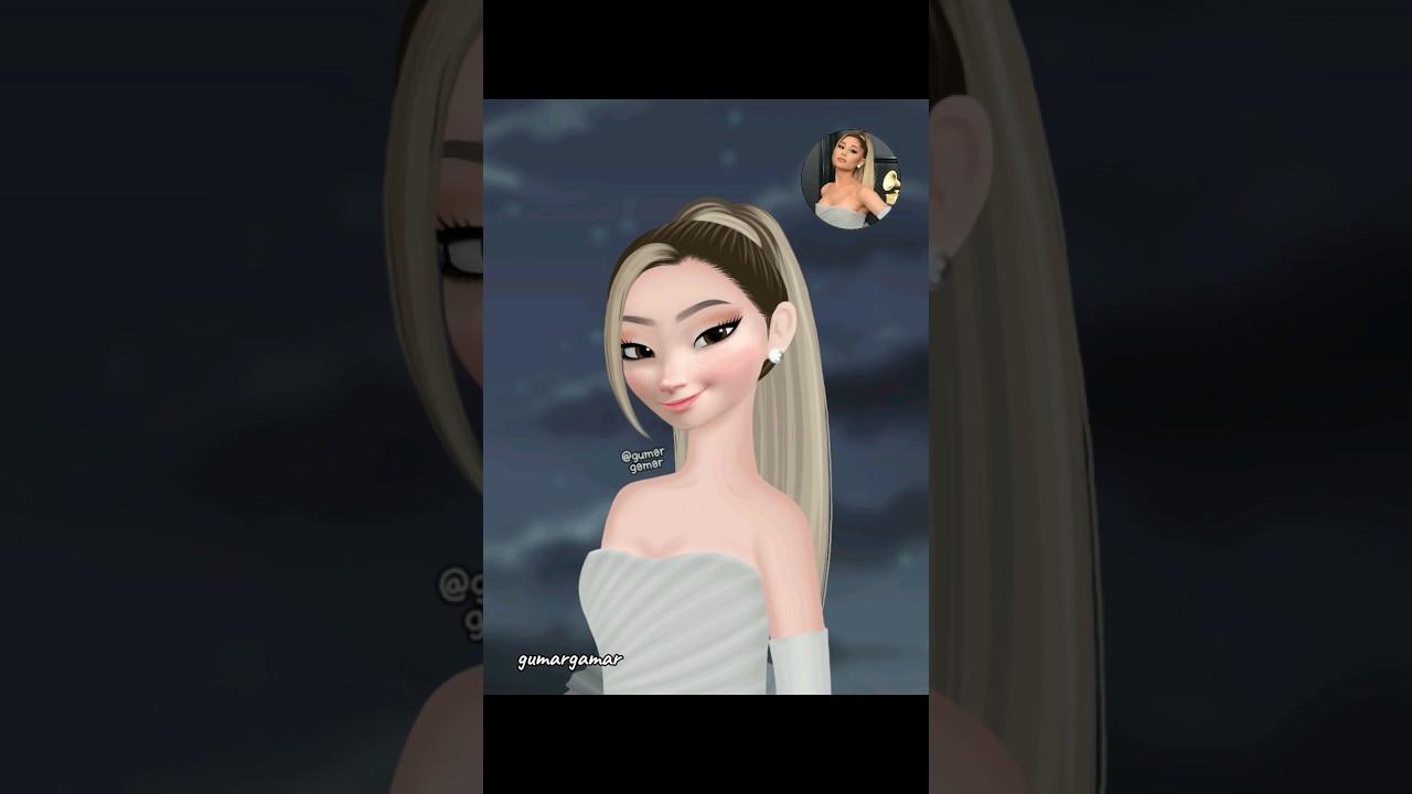 Elsa glow up as Ariana Grande 