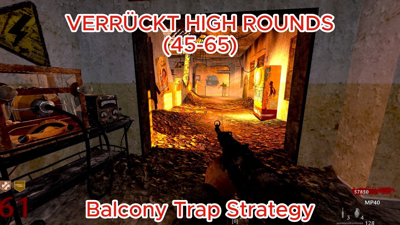 Cod WaW Zombies || Verrückt High rounds Solo (45-65) || (READ THE ...