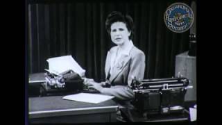 World War II Training Film #501: Office, Basic typing\machine operation