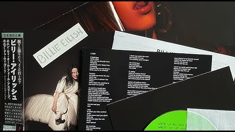 Billie Eilish Japan Deluxe Edition - 7" Format - When We All Fall Asleep, Where Do We Go? UNBOXING