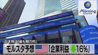 モルスタ予想　米 「企業利益↓16％」 日本株は「最も魅力的」【モーサテ】（2023年6月6日）