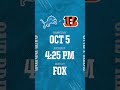 Keep the standard 🫡 | shorts #NFL #DetroitLions #OnePride #Bengals