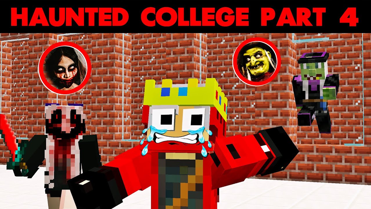 Minecraft Haunted College Part 4 | Minecraft Scary Horror Story in Hindi