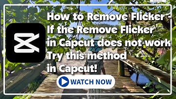 How to Remove Flicker - If the Remove Flicker in Capcut Does not work Try this method in Capcut!