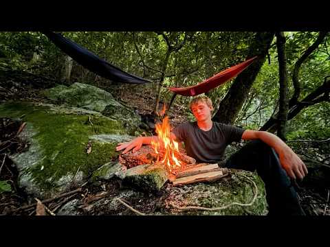 extreme over night hammock camping