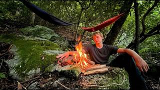 extreme over night hammock camping