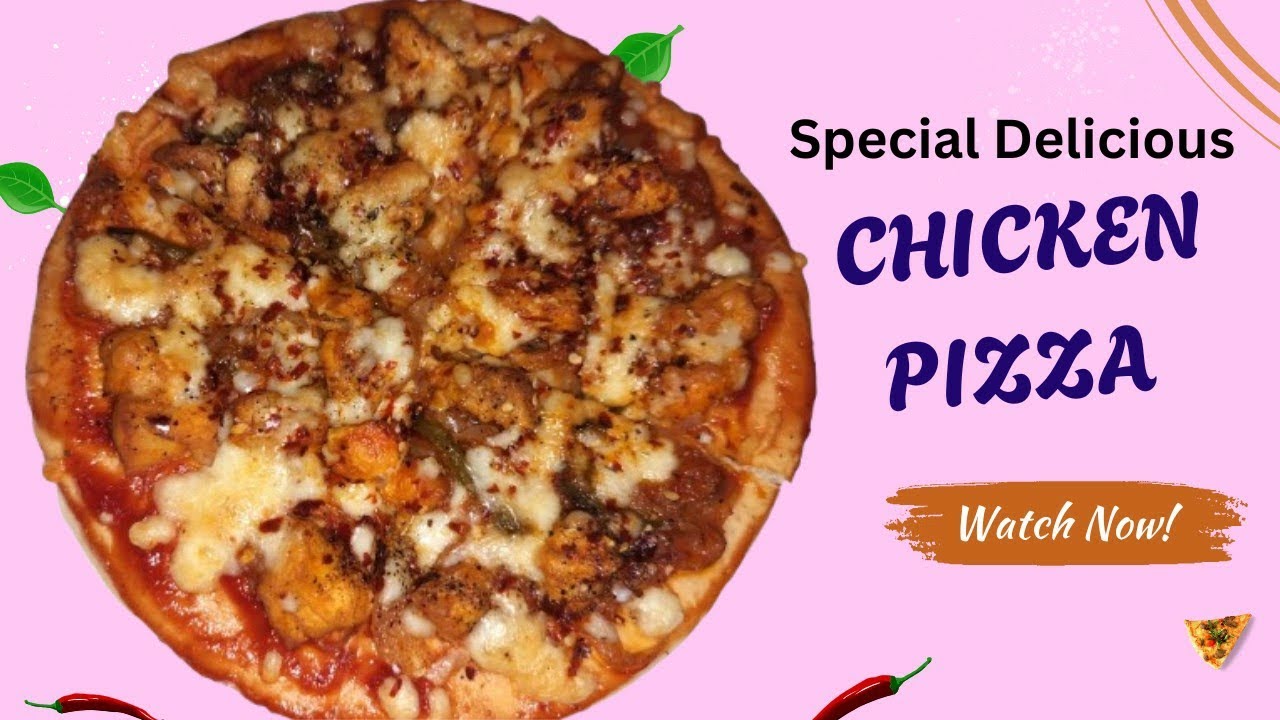 Chicken Pizza in Otg | Iftar Spl Day - 04 | Ramadan Spl | Cheesy Chicken Pizza Recipe| Yummylicious