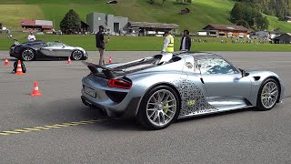 Porsche 918 Spyder vs Bugatti Veyron Grand Sport