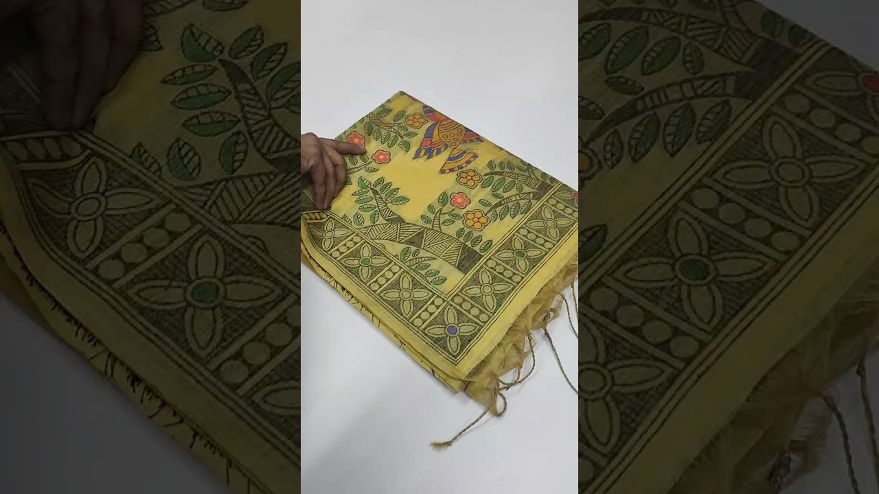 Madhubani Soft Muga Cotton Saree
