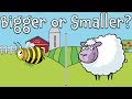 Bigger or Smaller? Farm Animal Guessing Game for Kids