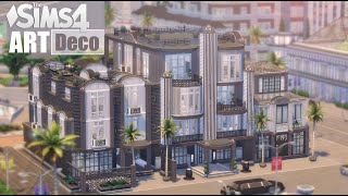The Expensive Complex | ART Deco Apartments & Restaurant | THE SIMS 4 | Stop Motion