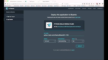 Deploying a Hello World Python Flask App in IBM Bluemix (Cloud Foundry)