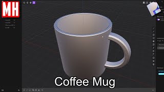 Plasticity tutorial: Practice Object #6, COFFEE MUG