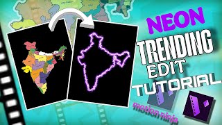 Neon edge trending edit using motion ninja tutorial #trending #edit #instagram