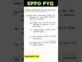 EPFO Previous Year Questions | UPSC EPFO PYQ Explained #2