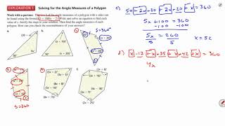 Big Ideas Algebra 1 Section 1.2 - Exploration 1
