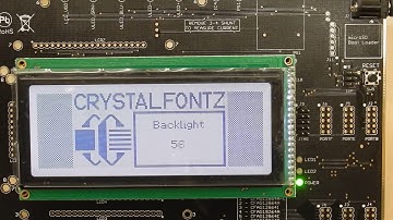 Crystalfontz CFAG19264D-TFH-VN 192x64 Graphic LCD demonstration