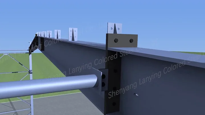 Steel structure installation guidance 3D animation - DayDayNews