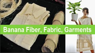 Banana Fiber to Fabric, Fiber Extraction, Yarn Spinning & Weaving Process@UzzalTex​