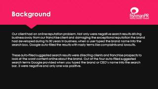 Online Reputation Management for Franchise Brands | How to Change Suggested Search Results