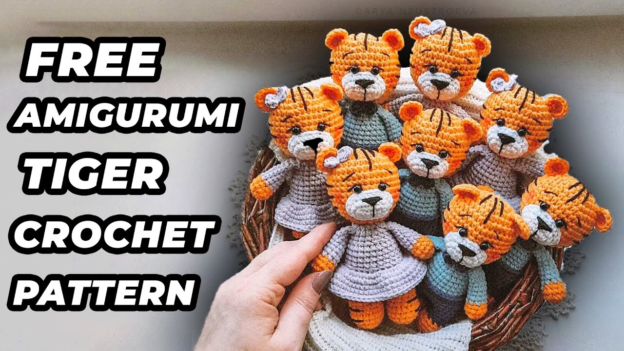 AMIGURUMI TIGER FREE CROCHET PATTERN