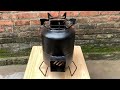 Unique Ideas To Create Wood Stoves From Old Gas Cylinders