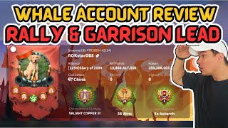 Whale Watching: ROKstarDB8 (KD2194) Account Review!! | Rally & Garrison Focused | Rise of Kingdoms