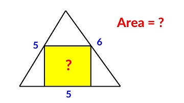 Square inside a triangle | Math Olympiad Geometry Problem