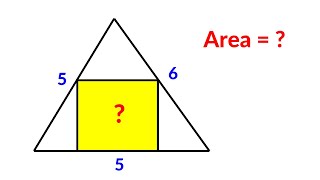 Square inside a triangle | Math Olympiad Geometry Problem